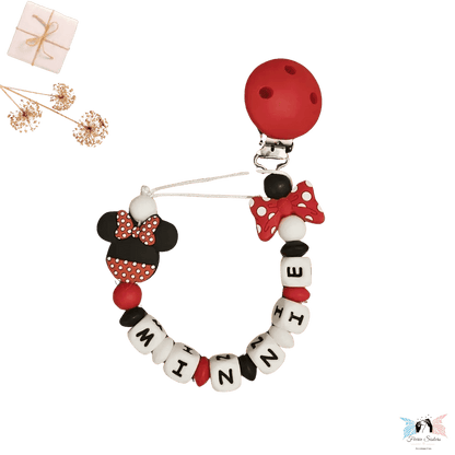 Attache tétine Disney personnalisée – Modèle Mickey & Minnie - Féerie Sisters